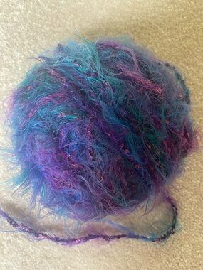 New Missing Label Multi-Color Eyelash Soft Yarn 54g Ball